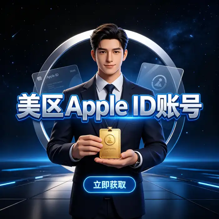 美区appleid账户与海外 App Store 使用指南大图，呈现全球应用探索主题